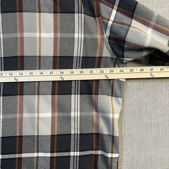 Land's End Men's Traditional Fit Plaid Flannel Shirt, Large 42/44 Heavy Fabric - Picture 7 of 9